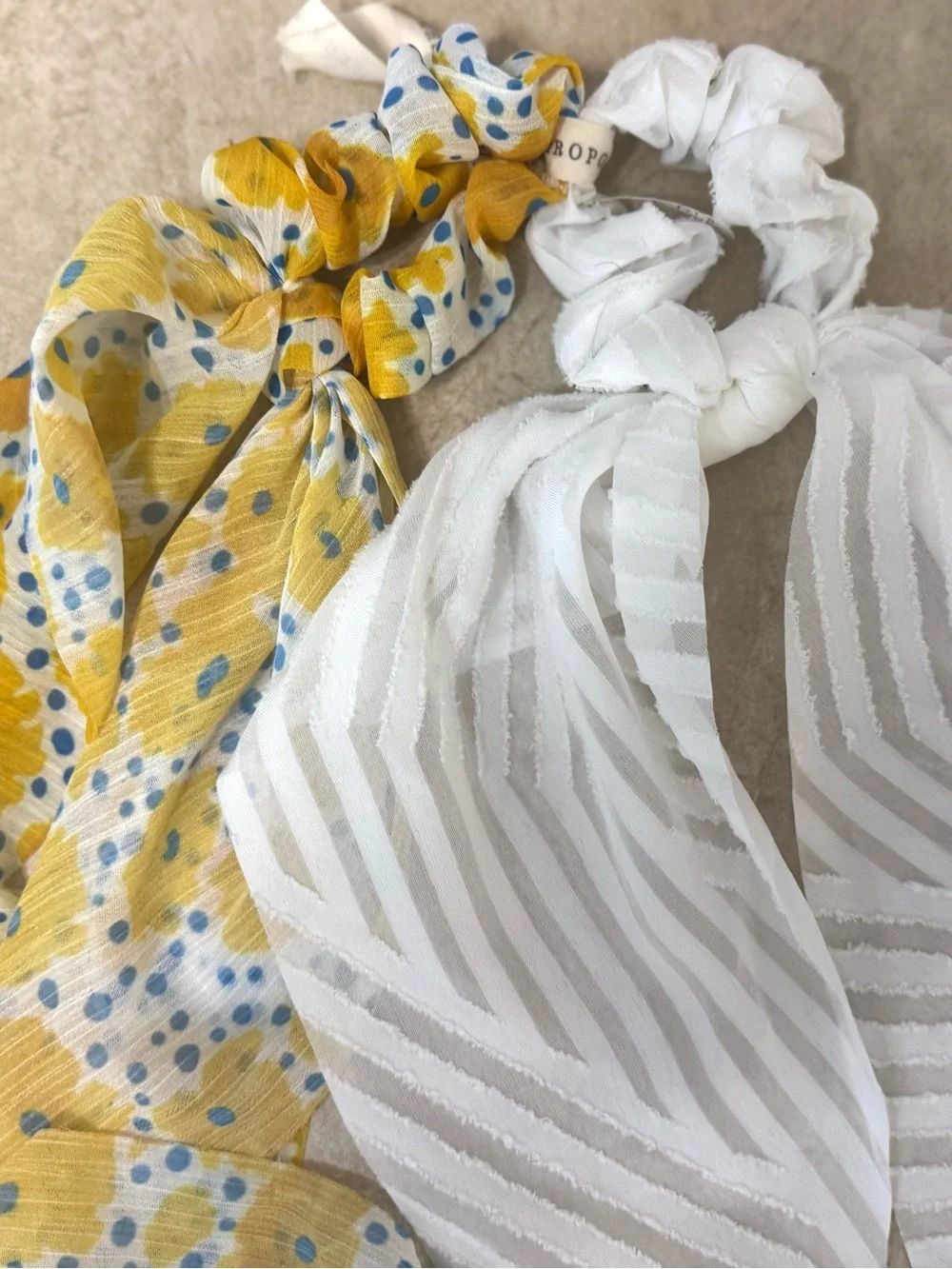 Anthropologie  Scarf Scrunchie Set